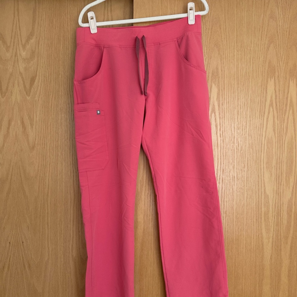 Figs Dessert Rose Kade Cargo Scrub Pants